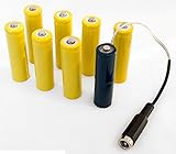 1A, 3-12V, Niedervolt-Buchse (5.5mm), AA Mignon Batterie Ersatz