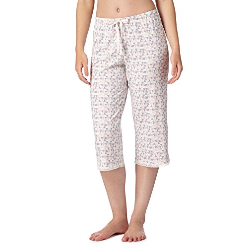 Rjr.John Rocha Womens Designer Pink Triangle Cropped Pyjama Bottoms 12