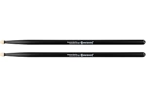 WHYCHSTORE Baguettes de batterie en bois d'érable 5A 7A pour toutes les batteries, plusieurs couleurs disponibles (5A noir)