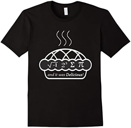 Men's Funny Math Pun TShirt - I Ate Sum Pi Shirt  Large Black
