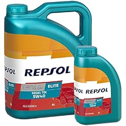 Repsol Aceite Motor Elite TDI 50501 5W-40 Pack 6 litros
