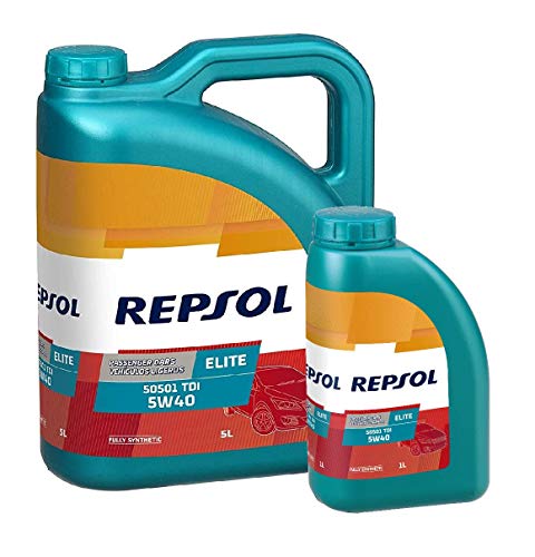 Repsol Aceite Motor Elite TDI 50501 5W-40 Pack 6 litros