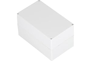 Lwuey Caja de Conexión para Electrónica, Plástico IP65 ABS Impermeable Distribución Pared Proyecto Estanca Exterior PVC Instrumento con Tapa Carcasa Fuente Alimentación Cables Empalme Cubierta Negro