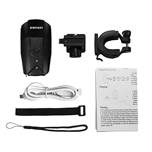 Fahrrad Licht | 2000 mAh/1000 Lumen LED Fahrradlampe USB wiederaufladbar, Super Hell Wasserdicht Licht für Fahrrad/Taschenlampe für Mountain & Kids & Street Fahrrad - 7