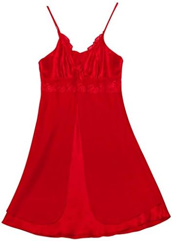 SicongHT Women Lace Sling Floral Sexy Lingerie Racy Nighty Temptation Underwear (Red, Asian XXXXL)