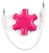 Produktbild PINKER 3,5 mm KLINKE 5 WAY MULTI AUDIO SPLITTER VERTEILER für SENNHEISER HD 598SR | HD 471i | HD 471G | RS118-8 | HD 4.30 Kopfhörer