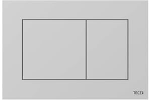 TECE Now 9240402 płyta uruchamiająca do WC (chrom matowy, technologia podwójna, obsługa od góry i z przodu)