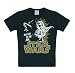 Produktbild Logoshirt Star Wars - Jedi Meister - Yoda T-Shirt Kinder Jungen - schwarz - Lizenziertes Originaldesign, Größe 122/134, 7-9 Jahre