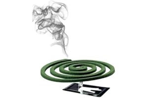 DETERMONDO 40 Zampironi Zanzare Esterno ed Interno alla Citronella Spirali Antizanzare con Supporto Metallico Contro le Zanzare Tigre e Comuni