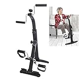 TONING FÜR MUSKELN UND VERBESSERUNG DER KONZENTRATION: Mit dem kompakten, faltbaren Pedaltrainer können Arme und Beine gestärkt werden, die Durchblutung wird effektiv erhöht, die Ausdauer verbessert und Verspannungen abgebaut.