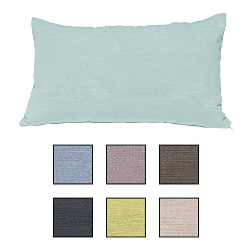 Großes Sofakissen, Dekokissen für Bett, Couch und Sessel. Auch als Louge, Pallettenkissen oder Kopfkissen. 7 Trend Farben für frische Akzente, Sabeatex® "Größe 40x70 cm Farbe (türkis)