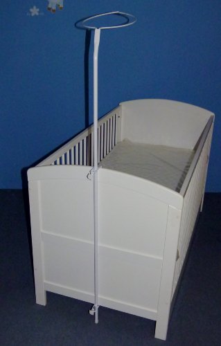 Belly and Boobs – Himmelstange für Baby Kinderbett in weiß ca. 1,50 m hoch - 5