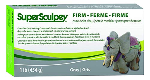 Sculpey- Arcilla polimérica, Color Gris (Polyform SS1SCULPT)
