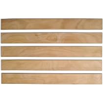 Lote De 5 Lamas De Haya Para Somier (78x5.3x0.8 Cm) - Recambio Resistente Para Cama O Sofá Cama