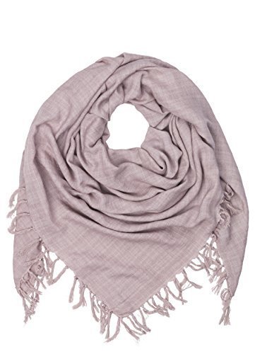 Preisvergleich Produktbild Becksöndergaard Quadratischer Damen-Schal Masozi Fransen rosa ( Nude Shadow ) sehr weich - 1701603001-130