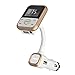 Produktbild FM-Transmitter, yustar 3 cm LCD Display MP3 Player Handsfree kabellose Bluetooth Radio Audio Adapter mit 2.1 A USB KFZ-Ladegerät – Integriertes Mikrofon – Mikrofon und automatisch calling-number System – 3,5 mm Audio Port – Unterstützt SD Karte/USB Disk/A2DP