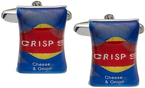 Preisvergleich Produktbild Blau / Rot / Silber Crisp Manschettenknöpfe von Zennor