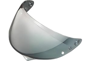 MTDVZR HJ-34P Helmet Visor Replacement,UV Protective Scratch-Resistant Helmet Face Shield Windproof Visor Compatible with HJC C10 (Light Black-Day&Night Use)