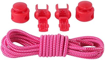 Unisex Women Men No Tie Shoelaces, Elastic Shoelaces Round Shoe Laces Trendy Sneakers Quick Locking Shoestrings for Kids by Kolylong