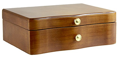 SCHMUCKKASTEN elegant SCHMUCKKÄSTCHEN Holz SCHMUCKSCHATULLE Spiegel !!! SUPER Geschenk