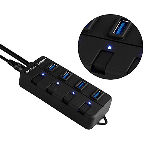 Vemont super speed 4-Port USB 3.0 Hub mit Netzteil und Ein/Aus-Schalter für Apple MacBook/ MacBook Air/ MacBook Pro/ Mac Mini/ iMac/ MacPro/ Windows Laptops und Ultrabooks - 5
