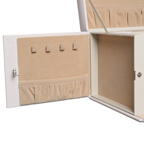 Levivo Schmuckkasten für Uhren, Ringe und Ketten – mit vielen Fächern, Schubladen und Extra-Kästchen - 7