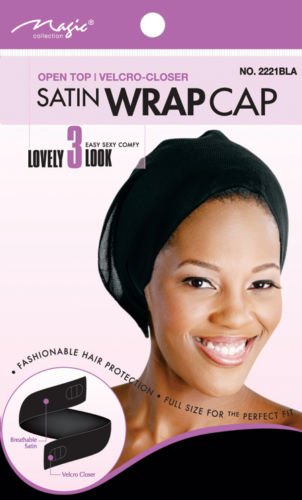 Magic Collection OPen Top Satin Wrap Cap No 2221Ast