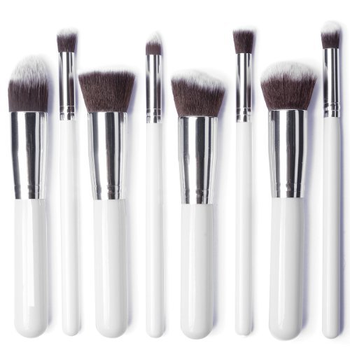 XCSOURCE 8 tlg Profi Make Up Pinsel Set Lidschattenpinsel Rougepinsel Stiftung Pinsel Puderpinsel Kosmetik, Salon, party weiß MT79