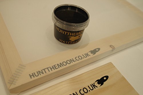 Value Siebdruck Kit, DIN A3, Rahmen mit mesh, 43Z 30.48 cm Holz Rakel &120 ml - 3