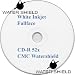 Produktbild Pack of 50 WATERSHIELD Semi-Gloss CD-R80 700MB 52X Inkjet Printable Full Face White Top cdr hub printable spindle 50 pack
