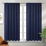 Material: Super schwerer und weicher Stoff macht die BGment Blickdichte Vorhänge hochwertig. Mit einer schwarzen eingewebten Zwischenschicht, die das Eindringen von unnötigerweise Licht von Außen verhindern kann.