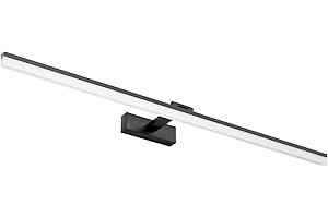 Klighten LED Mirror Light Bathroom Lamp 100 cm Black Bathroom Mirror Lighting Lamp 28 W 1560 LM Bathroom Lamp Mirror Lamp 180° Rotation Cool White 6000 K IP44 Waterproof LED Makeup Light