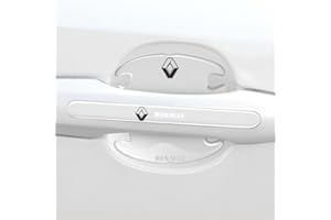CompraFun Film Protecteur pour Poignée de Porte de Voiture, 8 Pcs Universel Autocollant Voiture Transparent Autoadhésive pour Renault Poignée de Porte Anti-Rayures