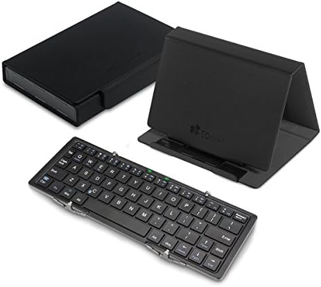 EC Technology Hard Case Cover for Bluetooth Keyboard with Stand / Multiple Functions - Black