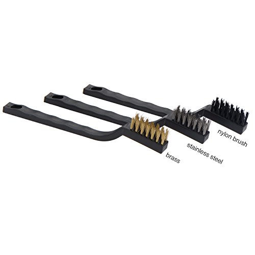 eBoot Kabel Bürste Set für Reinigung Schweißen Schlacke, Rost und Staub, 6 Stück, Rostfreiem Stahl, Messing und Nylon - 2