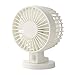 Produktbild Basisago USB Mini-Ventilator mit Doppel-Lüfter, tragbar, 2 Geschwindigkeitsstufen, einstellbar, leise, Schlafzimmer, für Kinder, Büro, Camping - weiß
