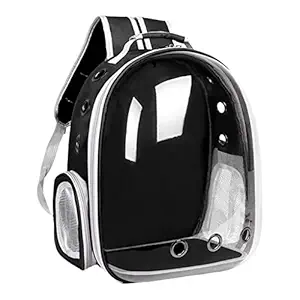 Meri Shop Pet Carrier Backpack Small Medium Cats Dogs 3 Air Vents for Shopping Outdoor Black