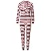 Produktbild Familie Nachtwäsche Weihnachten Mama & Daddy & Me Kinder Jungen Hoooded gestreiften Strampler Familie Set Overall Kleidung Pyjama Set Nightwear Homewear Felicove (Mama, S/34)