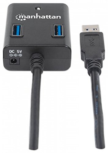Manhattan USB 3.0 Hub ( 4 Ports Stromversorgung über USB ) 162296 schwarz - 3