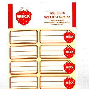 Weck Selbstklebeeti - Ketten 100 St 080812