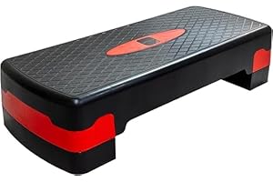 ANIKEES - Fitness Stepper, Exercise Step for Home & Gym, Cardio, Yoga, Aerobics, Weights, 2 Level Heights (10, 15 cm)