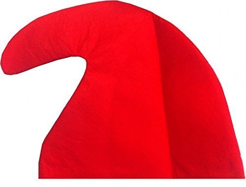 1 x Santa Hat Dwarf Hat Sleepy the Dwarf, Elf Hat - Red by NFP