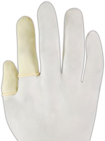 QRP 7C-L 9775 3 Mil 2.66" Disposable Latex Finger Cots, Large (Pack of 144)
