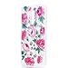 Produktbild Xiaomi Redmi Note 4X (5.5 Zoll) Hülle, Hozor TPU Durchsichtig Schutzhülle Kratzfeste Buntes Plating Reflektierend Muster Handy Hülle Weiche Silikon Bumper Case Rückseite Cover Tasche - Rosa Blumen