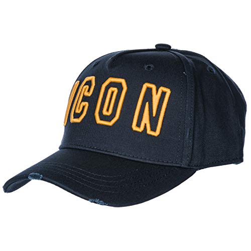 Preisvergleich Produktbild Dsquared2 cappello berretto verstellbar Original Icon blu