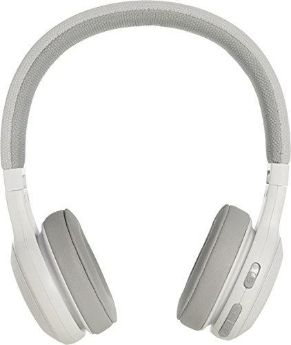 JBL E45BT On-Ear Ohraufliegender Bluetooth KopfhÃ¶rer Faltbar Inkl. Abnehmbares Verwicklungsfreies Textilkabel mit Universeller 1-Tasten-Fernbedienung mit Integriertem Mikrofon - WeiÃŸ
