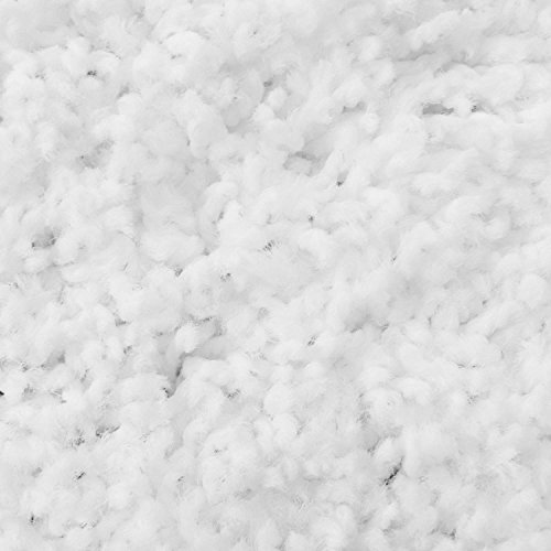 Uni Hochflor Shaggy Teppich Einfarbig Weiss Neu Öko Tex 100×200 cm - 3
