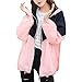 Produktbild TianWlio Mäntel mit Kapuze Reißverschluss Winter Damen Langarm Patchwork Herbst Taschen Casual Pullover Sport Mantel