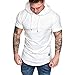 Produktbild herren t-shirt Liusdh Männer Sweatshirt Langarm Herbst Winter Herren Kapuzenpullover Sale Casual Sweatshirt Hoodies Top Bluse TrainingsanzügeWhiteXL