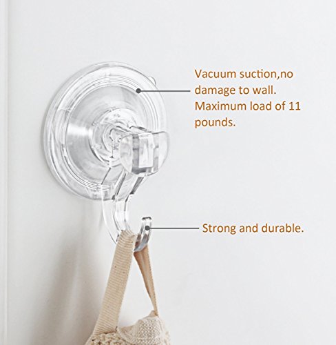 GlobaLink® große Wandhaken Befestigen ohne Bohren [6 pack] Supertragfähigkeite Wasserdichte Haken Handtuchhaken Handtuchhalter - 3